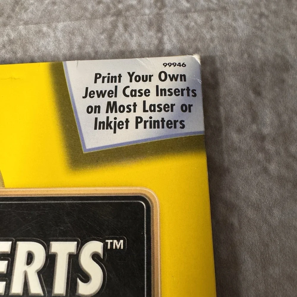 Fellowes 99946 Standard Jewel Case Inserts Neato Laser Ink Jet Printer Matte